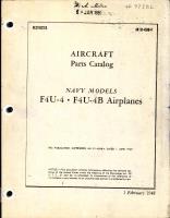 Parts Catalog for F4U-4 and F4U-4B Airplanes