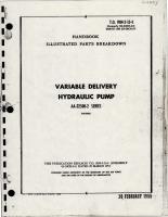 Illustrated Parts Breakdown for Variable Delivery Hydraulic Pump AA-32500-2 Series 