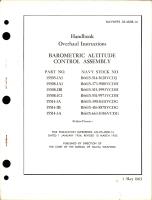 Overhaul Instructions for Barometric Altitude Control Assembly