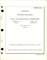 Overhaul Instructions for Rate Integrating Gyroscope - Model 1903A
