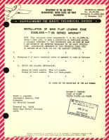 Installation of Wing Flap Leading Edge Doublers For T-28 Series Aircraf