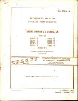 Illustrated Parts Breakdown for Engine Driven D-C Generator