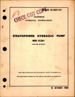 Overhaul Instructions for Stratopower Hydraulic Pump - Model 67L300-1 
