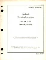 Operating Instructions for Delay Line MX-1381 APM-66