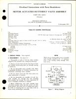 Overhaul Instructions with Parts for Motor Actuated Butterfly Valve Assembly - Part 100215