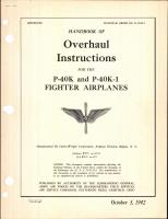 Overhaul Instructions for the P-40K and P-40K-1 Fighter Airplanes