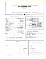 Overhaul Instructions with Parts Breakdown for Hydraulic Pressure Switch Part No 50019