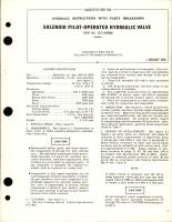 Overhaul Instructions with Parts Breakdown for Solenoid Pilot-Operated Hydraulic Valve - Part 1371-569460
