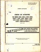 Parts Catalog for Geneva Loc Actuators