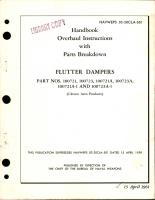 Overhaul Instructions with Parts Breakdown for Flutter Dampers - Parts 100721, 100723, 100721A, 100723A, 100721A-1 & 100723A-1