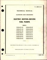 Illustrated Parts Breakdown for Electric Motor Driven Fuel Pumps