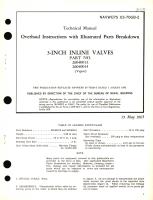 Overhaul Instructions with Illustrated Parts Breakdown for 3-Inch Inline Valves Part No. 26040013, 26040014