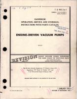 Operation, Service and Overhaul Instructions with Parts for Engine Driven Vacuum Pumps