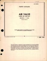 Parts Catalog for Air Valve (Cabin Air Shut-Off) Model 1100 