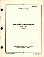 Parts Catalog for Voltage Compensator Model EA40B