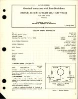 Overhaul Instructions with Parts Breakdown for Motor Actuated Slide Shut-Off Valve - Part 107755 