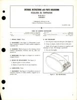 Overhaul Instructions with Parts Breakdown for Oil Temperature Regulator - 86186-160-13