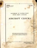 Handbook of Instructions with Parts Catalog for Aircraft Clocks