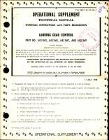 Supplement to Overhaul Instruction with Parts for Landing Gear Control 