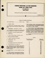 Overhaul Instructions w Parts Breakdown for Warning Light Dimming Control - Part A80-1 