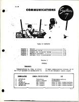 Communications for C-118 - Section 7