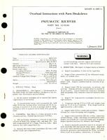 Overhaul Instructions with Parts Breakdown Pneumatic Receiver Part No. 23711156