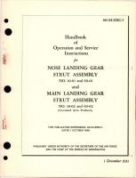 Operation and Service Instructions for Nose Landing Gear and Main Landing Gear Strut Assembly