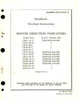 Overhaul Instructions for Master Direction Indicators Part No. 12007, 12010, 12013, 16400, 16404 