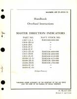 Overhaul Instructions for Master Direction Indicators Part No. 12007, 12010, 12013, 16400, 16404 