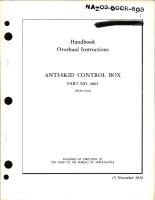 Overhaul Instructions for Anti-Skid Control Box - Part 4805 