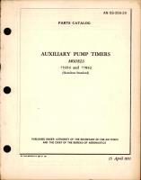 Parts Catalog for Auxiliary Pump Timers Models 75454 & 77832 