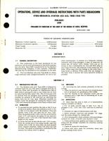 Operations, Service and Overhaul Instructions with Parts Breakdown for Hydro Mechanical Aviation Axle Jack, Three Stage Type 640R