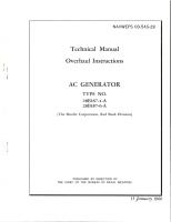 Overhaul Instructions for AC Generator - Type 28B187-4-A, 28B187-6-A