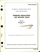 Overhaul Instructions with Parts Breakdown for Pressure Regulating Air Shutoff Valve - Part 105230-450-2, SR 7