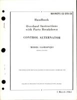 Overhaul Instructions with Parts Breakdown for Control Alternator - Model 5ASB40NJ21