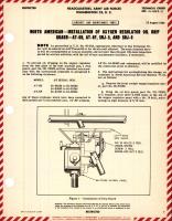 Installation of Oxygen Regulator Oil Drip Guard for AT-6D, AT-6F, SNJ-5, and SNJ-6