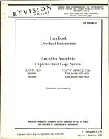 Revision to Overhaul Instructions for Capacitor Fuel Gage System Amplifier Assemblies - Parts 382000 and 382000-1