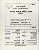 Overhaul Instructions w Parts Breakdown for 3000 PSI Solenoid Operated Valve - Part 38-013 