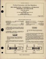 Overhaul Instructions with Parts for Self Displacing Cylindrical Hydraulic Pressure Accumulator - Part 1010596