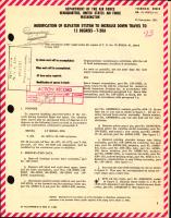 Modification of Elevator System To Increase Down Travel to 15 Degrees For T-28A