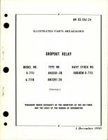 Illustrated Parts Breakdown for Dropout Relay - Model A-711J and A-711K