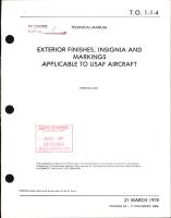 Exterior Finishes, Insignia and Markings for USAF Aircraft - Change - 24