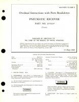 Overhaul Instructions with Parts Breakdown for Pneumatic Receiver Part No. 23711137 