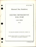 Illustrated Parts Breakdown for Electric Motor Driven Fuel Pump - 121002 Series 