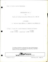 Supplement No. 1 to Overhaul Instructions Pub R81-22 - A-C Generator - Types 28E04-1-C, 28E04-1-D, 28E04-1-E