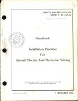 Installation Practices for Aircraft Electric & Electronic Wiring