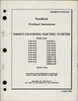 Overhaul Instructions for Direct Cranking Electric Starter - Part 1416 and 36E00 Series 