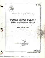 Overhaul Instructions with Parts Catalog for Power Driven Rotary Fuel Transfer Pump - Model RG15150 