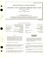Overhaul Instructions with Parts Breakdown for 2-Position 3-Way Solenoid Operated Pilot Valve Part No. 1371-598850 