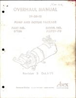 Overhaul Manual for Pump and Motor Package - Part 57186 - Model PMP2V-7D 